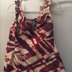 Red Ann Taylor Tank Top